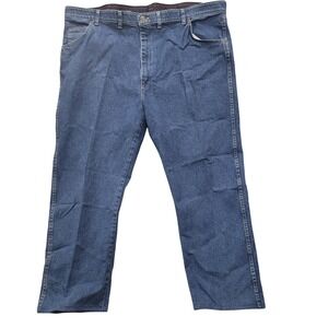 Wrangler Men's‎ Regular Fit Premium Jeans 46x29 Dark Wash  Hemmed 46x27.5